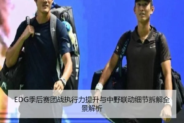 EDG季后赛团战执行力提升与中野联动细节拆解全景解析